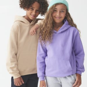 pastel/ neutral hoodie colours with small JD logo